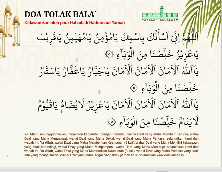 Doa Tolak Bala Tagar Islam